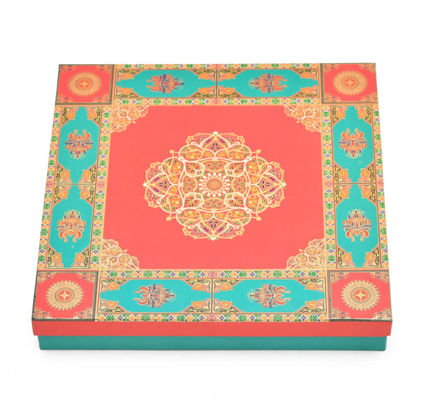 Golden Foil Pink Custom Lawana Box Lid Pattern | Grownex Packaging | Sweet Box