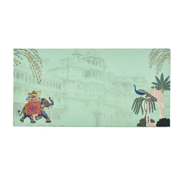 Green Elephant Matte Envelope