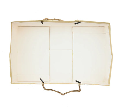 White Royal Elephant Combo Pack of 3 | Wooden Gift Box, Foil Envelope & Paper Bag | Luxury Festive Hampers | Grownex Packaging | Luxury Gifting Combo