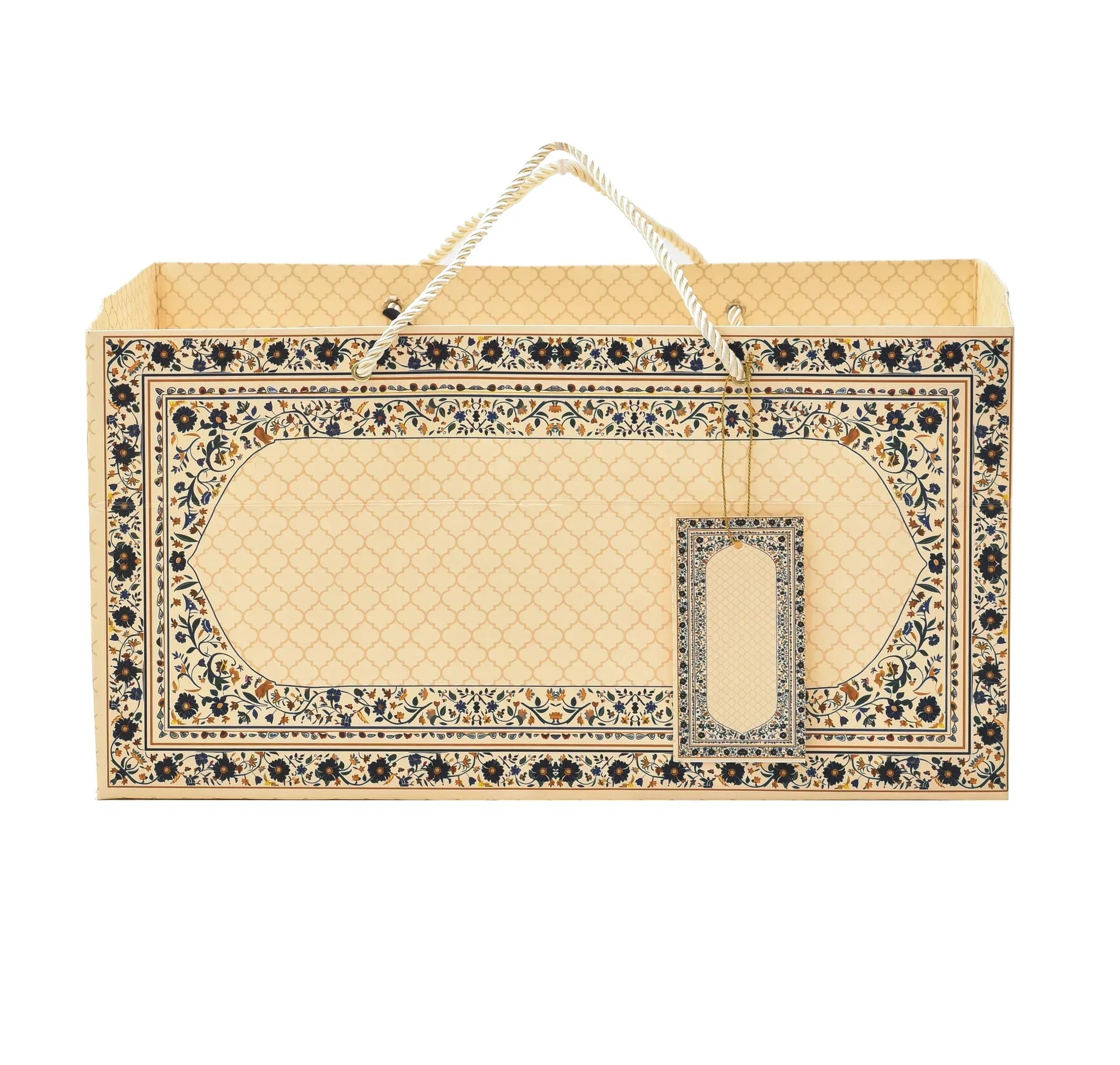 Customized White Royal Elephant Wooden Box with Custom Paper Bag | Personalized Wedding Gift Combo | Grownex Packaging | wooden box
