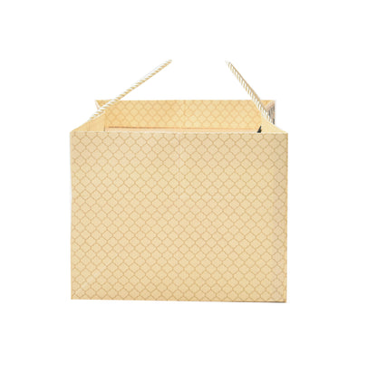 White Elephant Printed Paper Gift Bag 14.4 × 9.4 × 7.5 Inch | Luxury Hamper & Gift Packaging