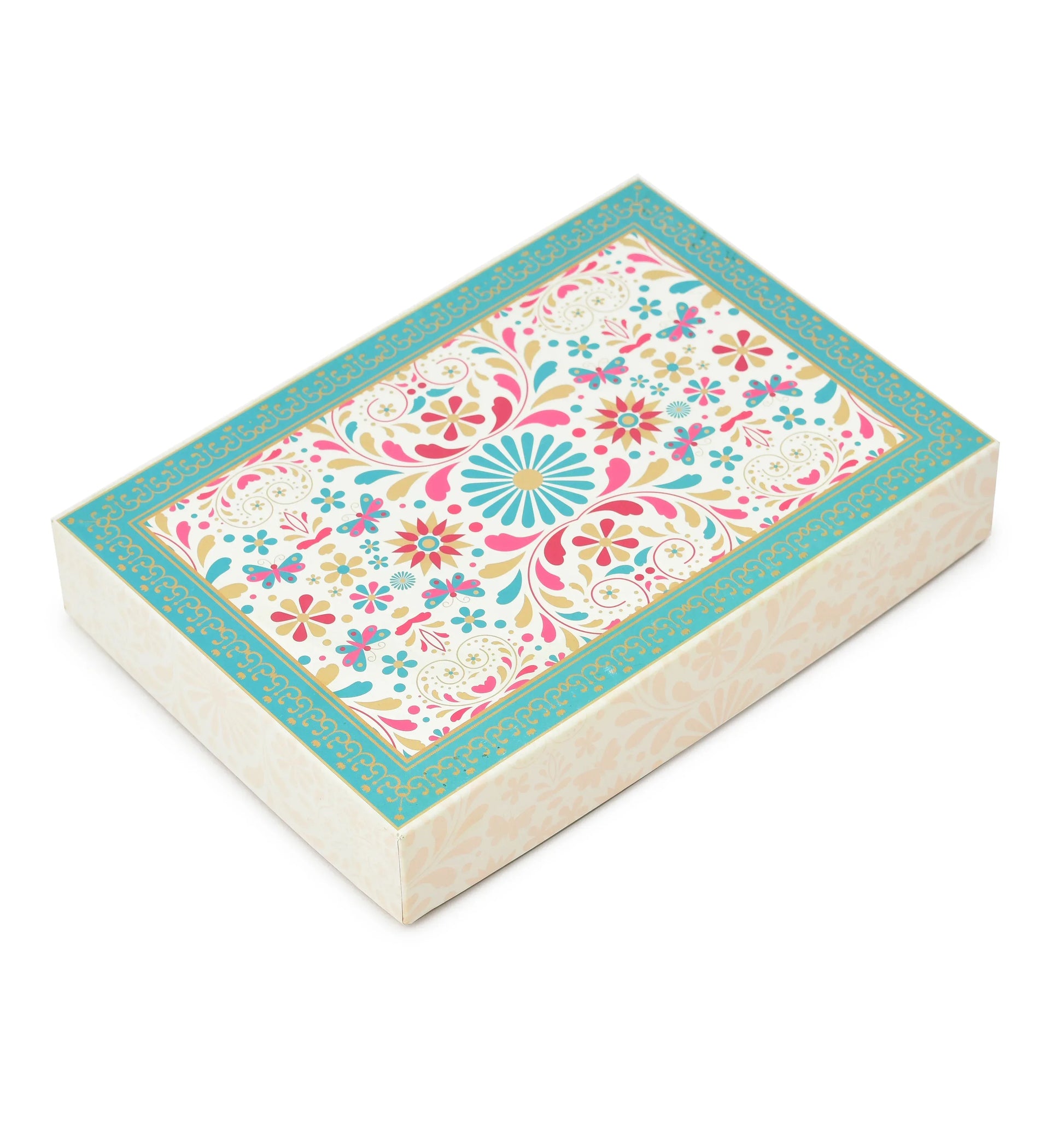 Decorative Floral Laddoo Gift Box - Design Close-up