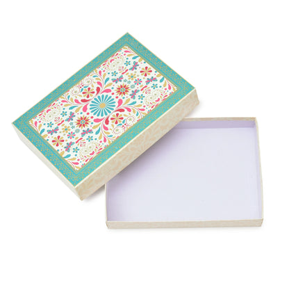 Decorative Floral Laddoo Gift Box - Open Box View