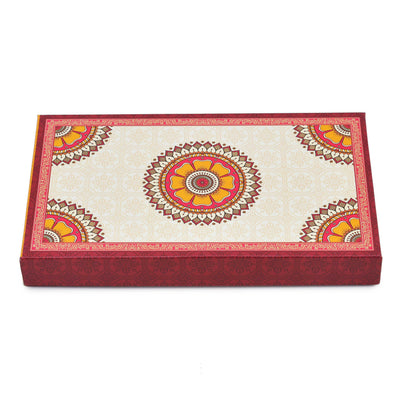 1 Kg Red Circle Design Premium Sweet Packing Box | Grownex Packaging | Sweet Box