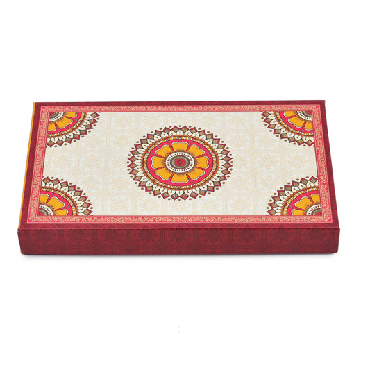 1 Kg Red Circle Design Premium Sweet Packing Box | Grownex Packaging | Sweet Box