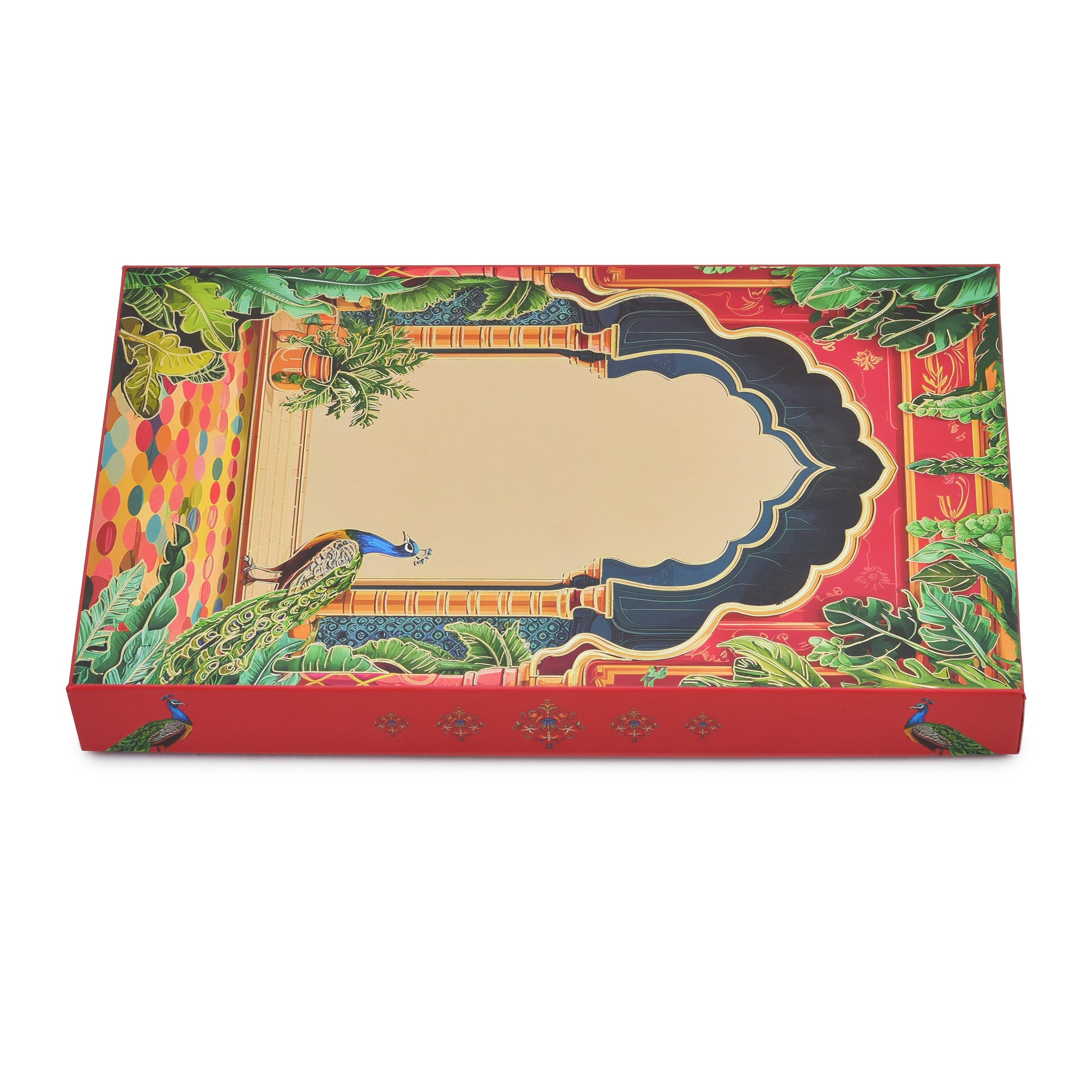 Peacock Palace Custom Mithai Box | Grownex Packaging | Sweet Box