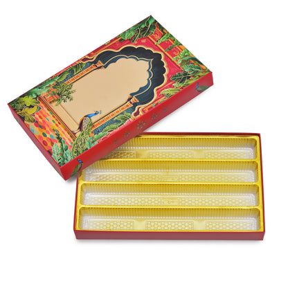 Peacock Palace Custom Mithai Box | Grownex Packaging | Sweet Box