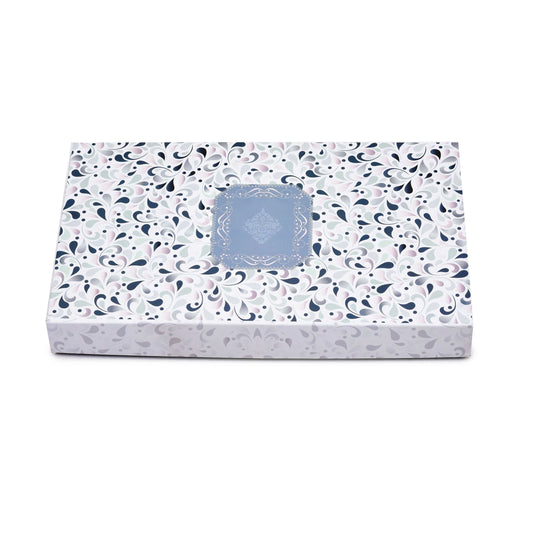 1 Kg White Floral Premium Sweet Packing Box | Grownex Packaging | Sweet Box