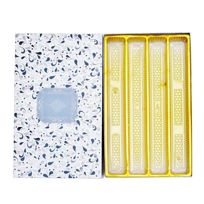 White Floral Sweet Packing Box | 1kg Premium Mithai Gift Packaging Box