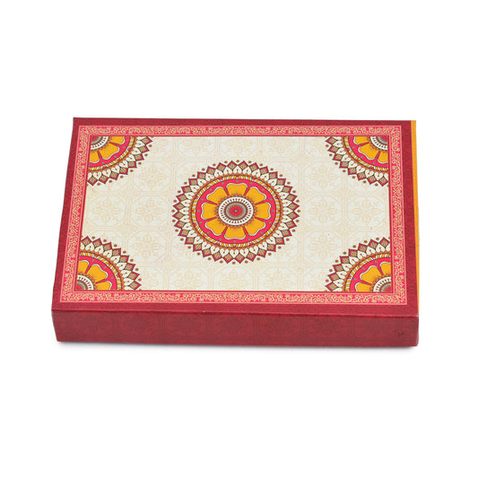 500gm Red Circle Design Premium Sweet Packing Box