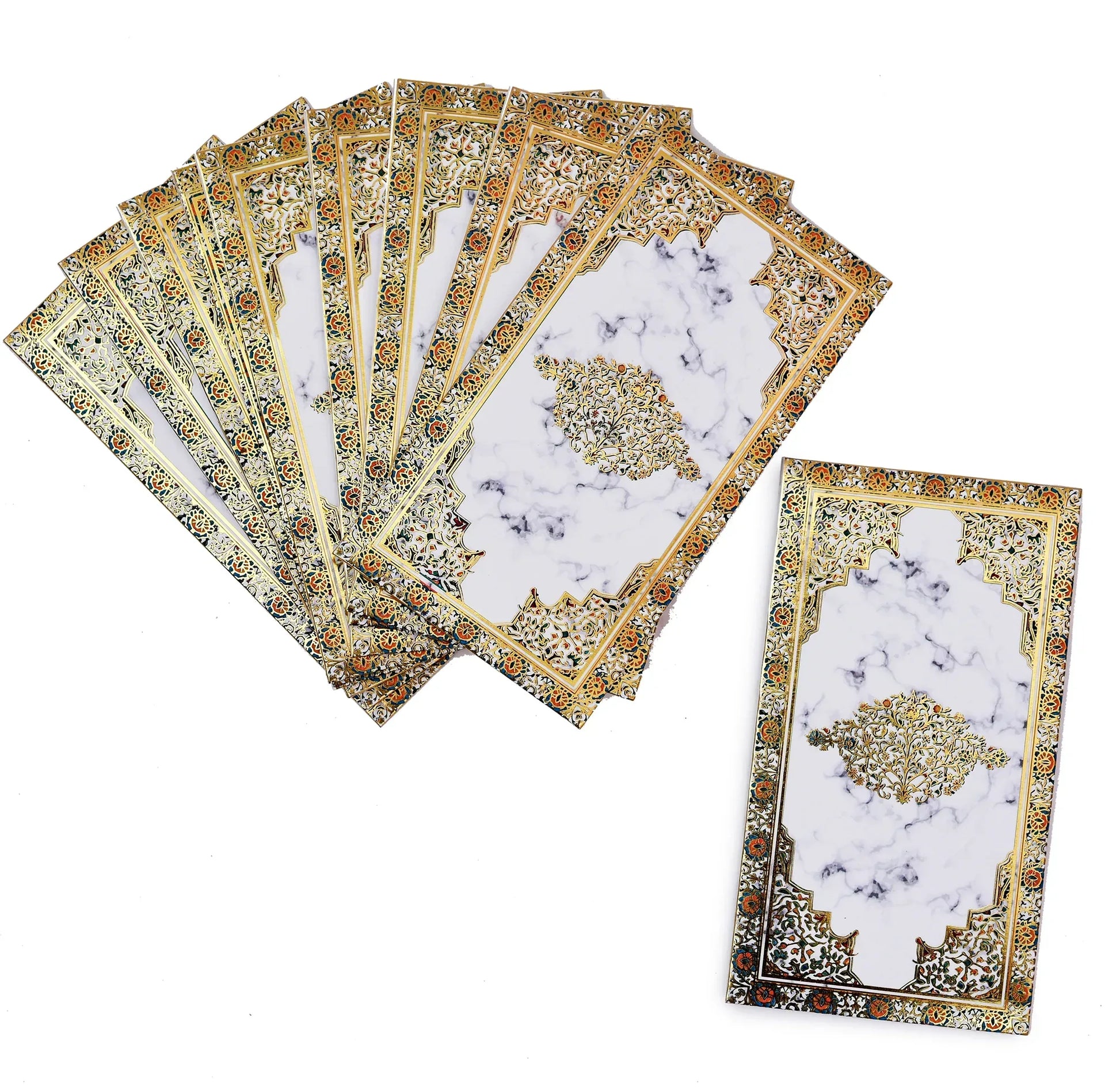 Luxury White Marble Gifting Combo — Envelope + Paper Bag + 4 Jar Wooden Box | Grownex Packaging | Hamper Box