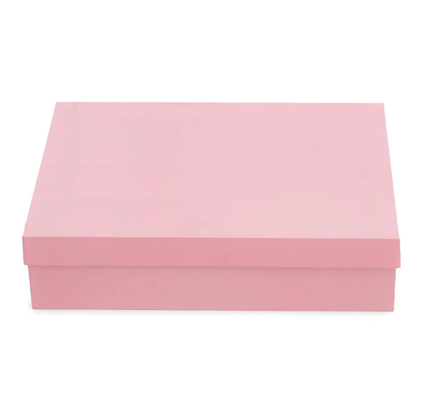 Baby Pink Matt Hamper Box 14.5x11.5x3.5 inch | Grownex Packaging | Hamper Box