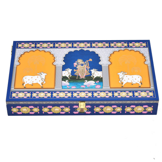 Premium Sweets & Dry Fruit Hamper Box - Blue