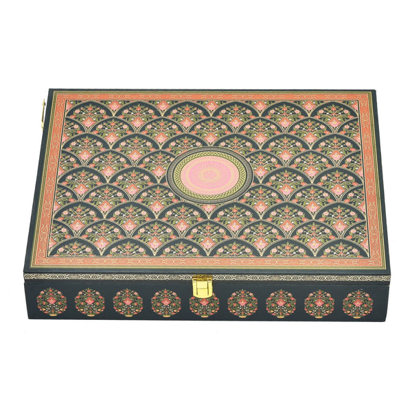 Royal Pink Mandala Wooden Box | Grownex Packaging | wooden box