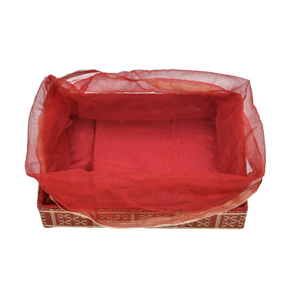 Red Net Decorative Hamper | Grownex Packaging | Basket & Tray