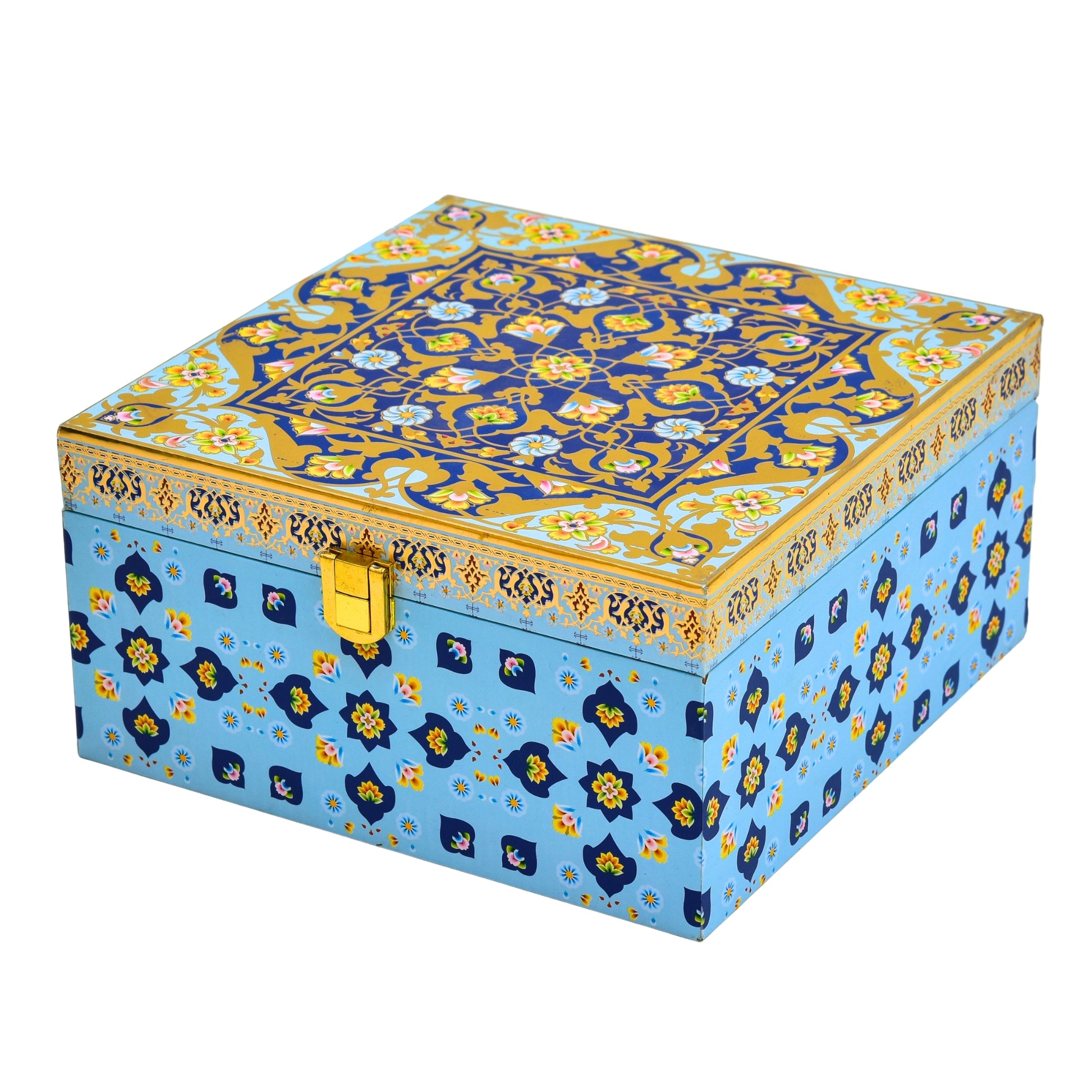 Premium Wooden Gift Box for Corporate Festive Gifting with 4 Glass Jars | Grownex Packaging | wooden box