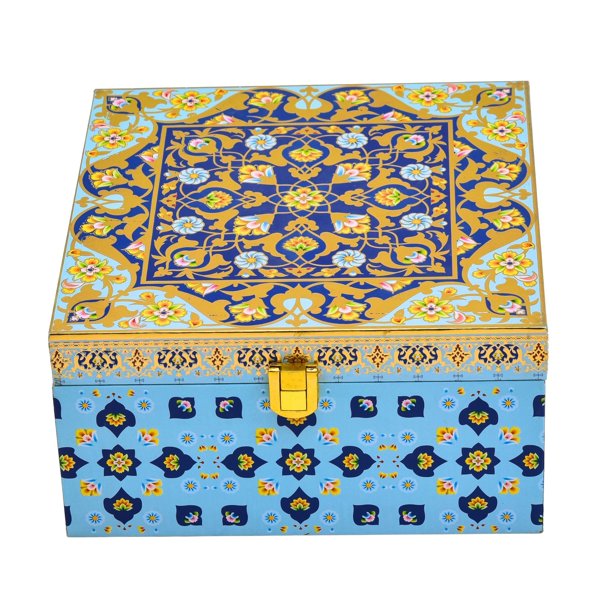 Premium Wooden Gift Box for Corporate Festive Gifting with 4 Glass Jars | Grownex Packaging | wooden box
