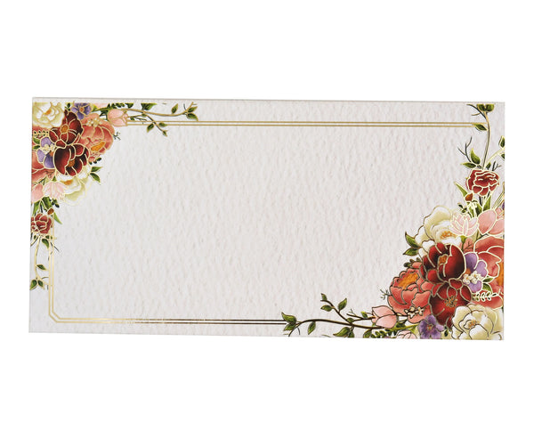 White Floral Foil Envelope | Grownex Packaging | Envelope