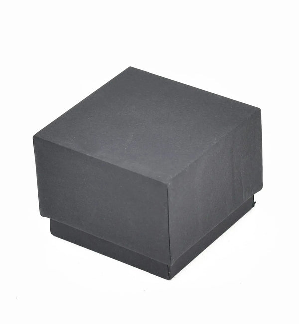 Lid Pattern Ring Box - Black | Grownex Packaging | Jewellery Box