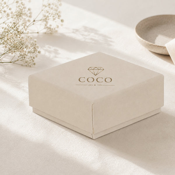 Customised Earring Jewellery Box for Jewellery Businesses | Bulk Branding & Gifting | 9.5 x 9.5 x 4 cm