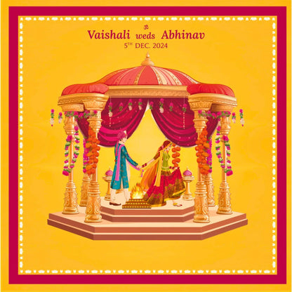 Wedding Theme Custom 5 Partitions Lawana Box Lid Pattern | Grownex Packaging | Sweet Box