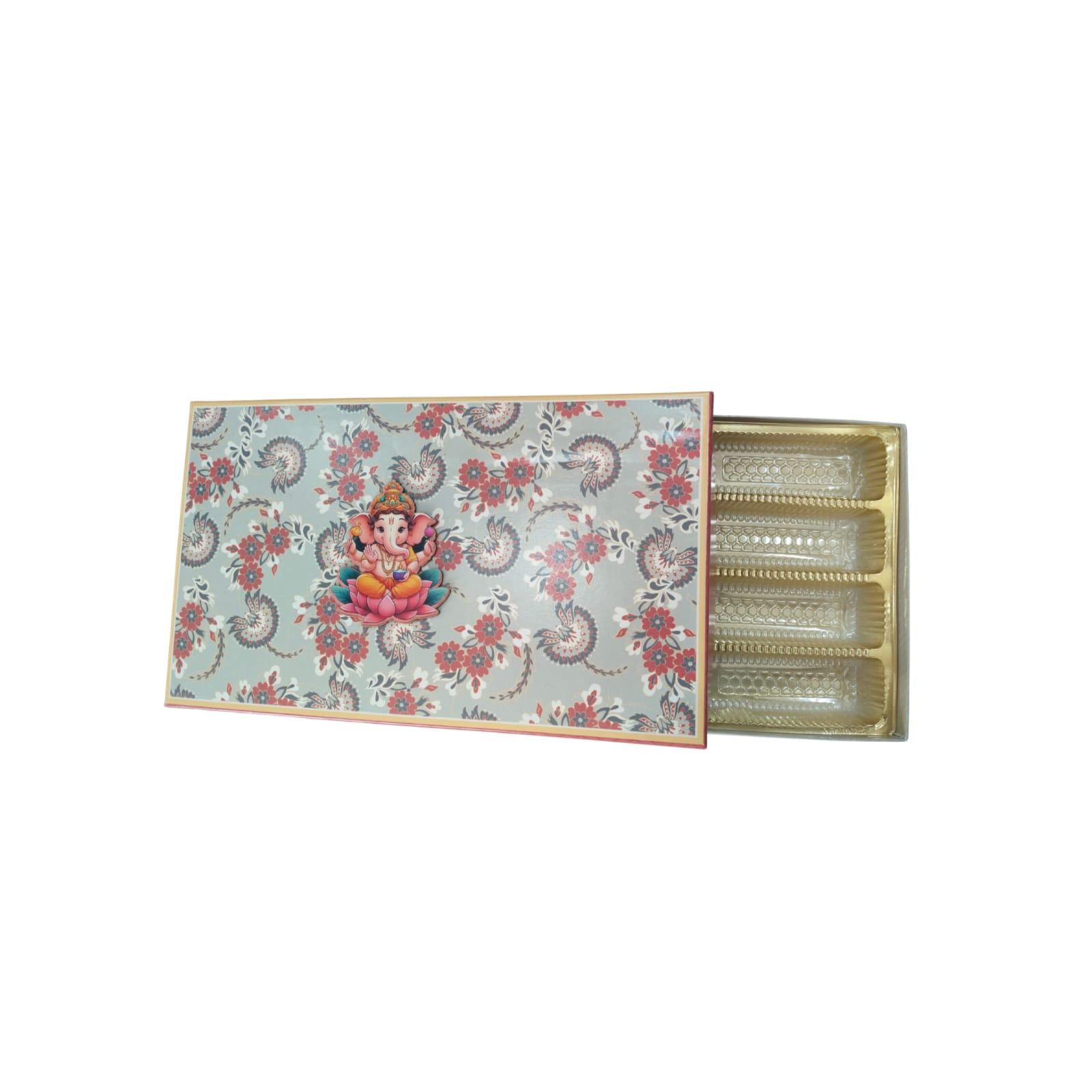 Ganesha Floral Gift Box for Ganesh Chaturthi Gifting | Grownex Packaging | Sweet Box