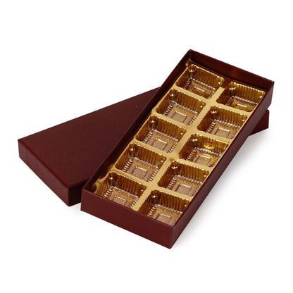 Brown 10 Cavity Chocolate Box