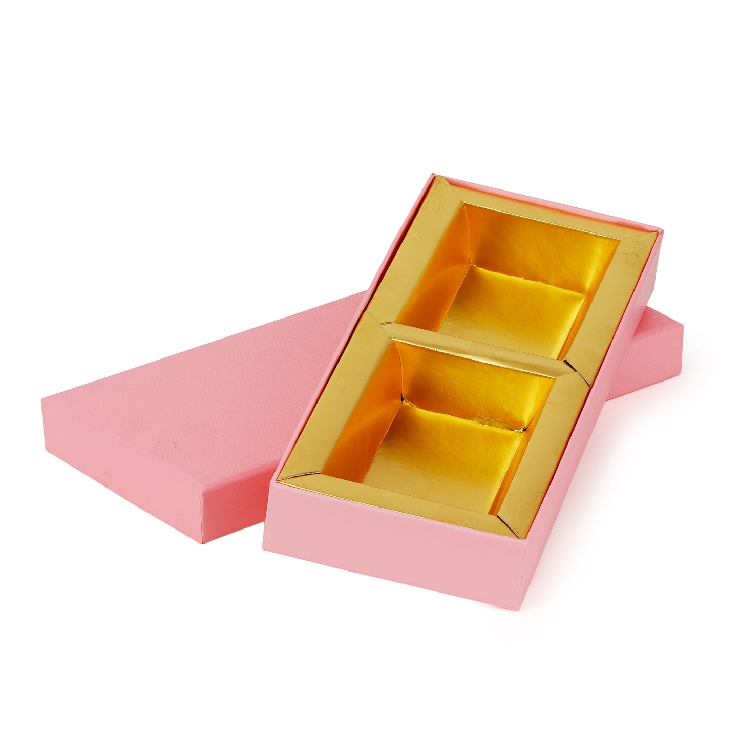 2 Partitions Dryfruit Box Baby Pink