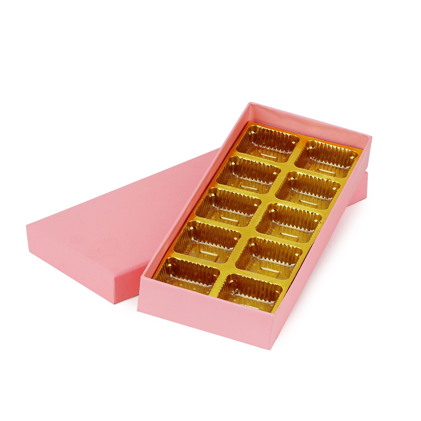 Pink 10 Cavity Chocolate Box