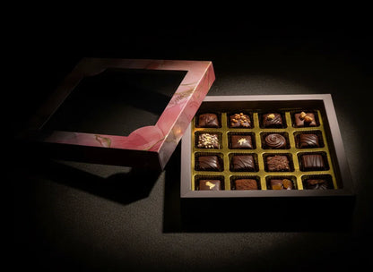 16 Cavity Folding Chocolates Packing Box - Purple | Grownex Packaging | Chocolate Box