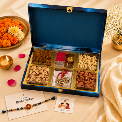 Premium Wooden Rakhi Gift Box | Empty Raksha Bandhan Packaging Box